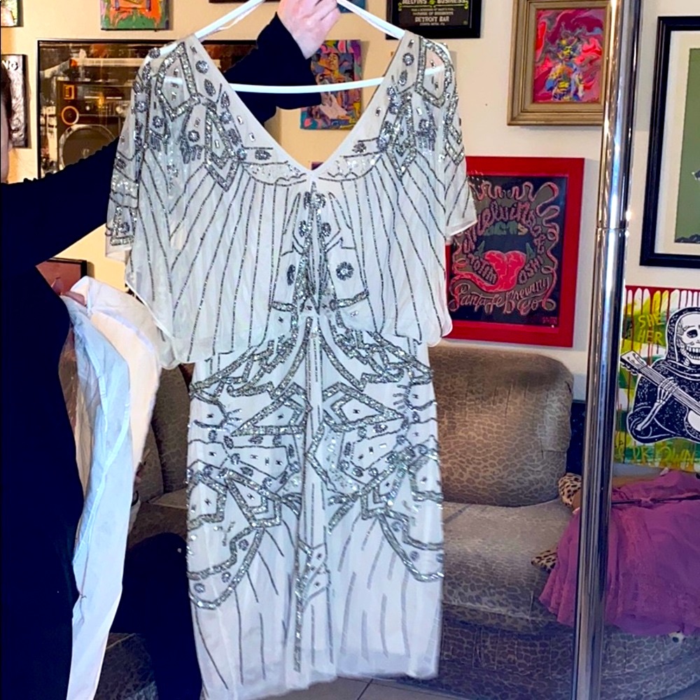 Aidan Mattox hand beaded dress